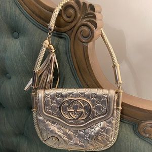Gucci silver purse
